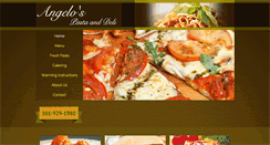 Desktop Screenshot of angelospastaanddeli.net